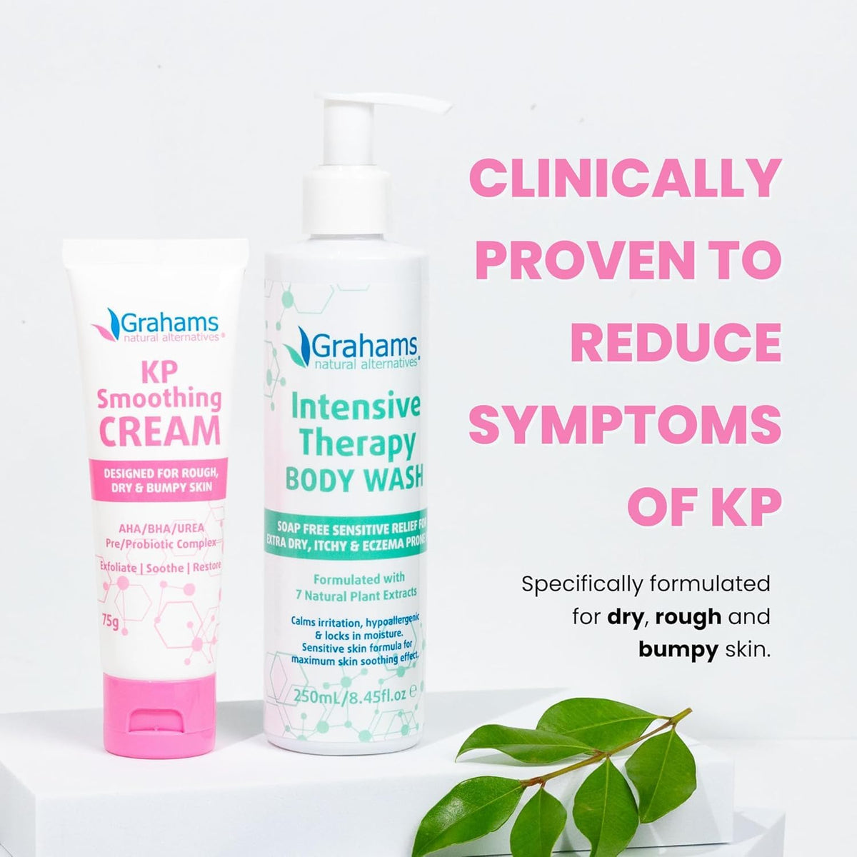 Grahams Natural KP Cream non-greasy finish shown on skin