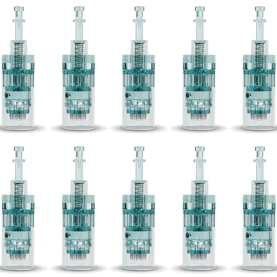 Granatan microneedling cartridges, front view, compatible with M8 for at-home use