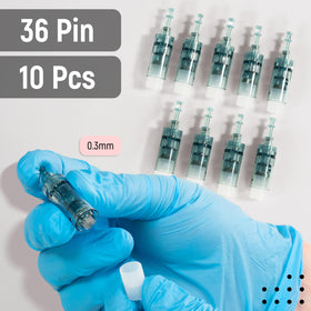 Granatan microneedling cartridges, side view, slim profile for easy handling