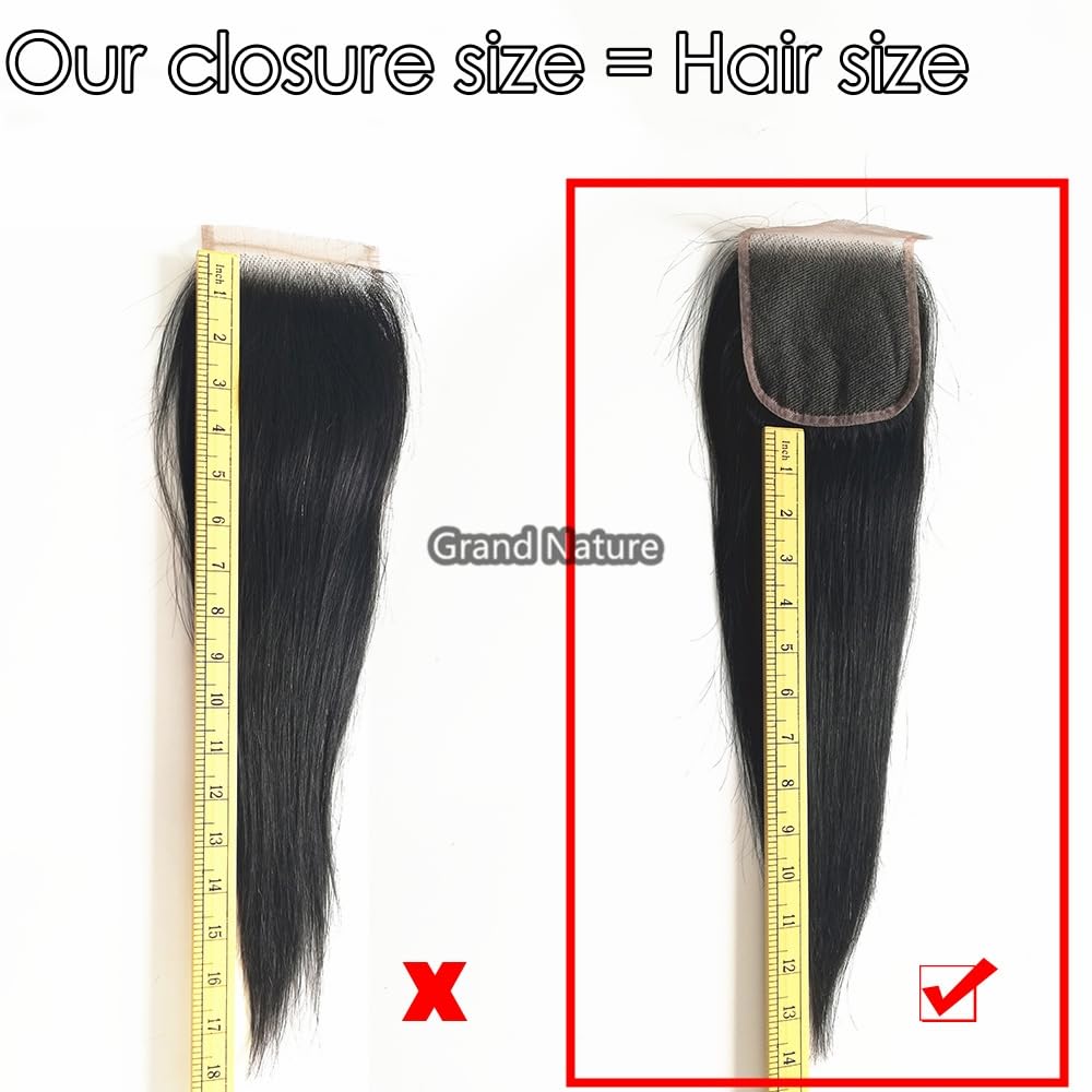 Grand Nature 5x5 closure delivering a natural-looking blend