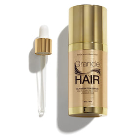 GrandeHAIR serum bottle showcasing sleek packaging for color-treated hair.