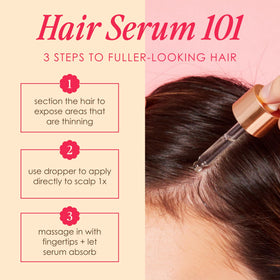 Scalp application scene showing dermatologist-tested, color-safe formula