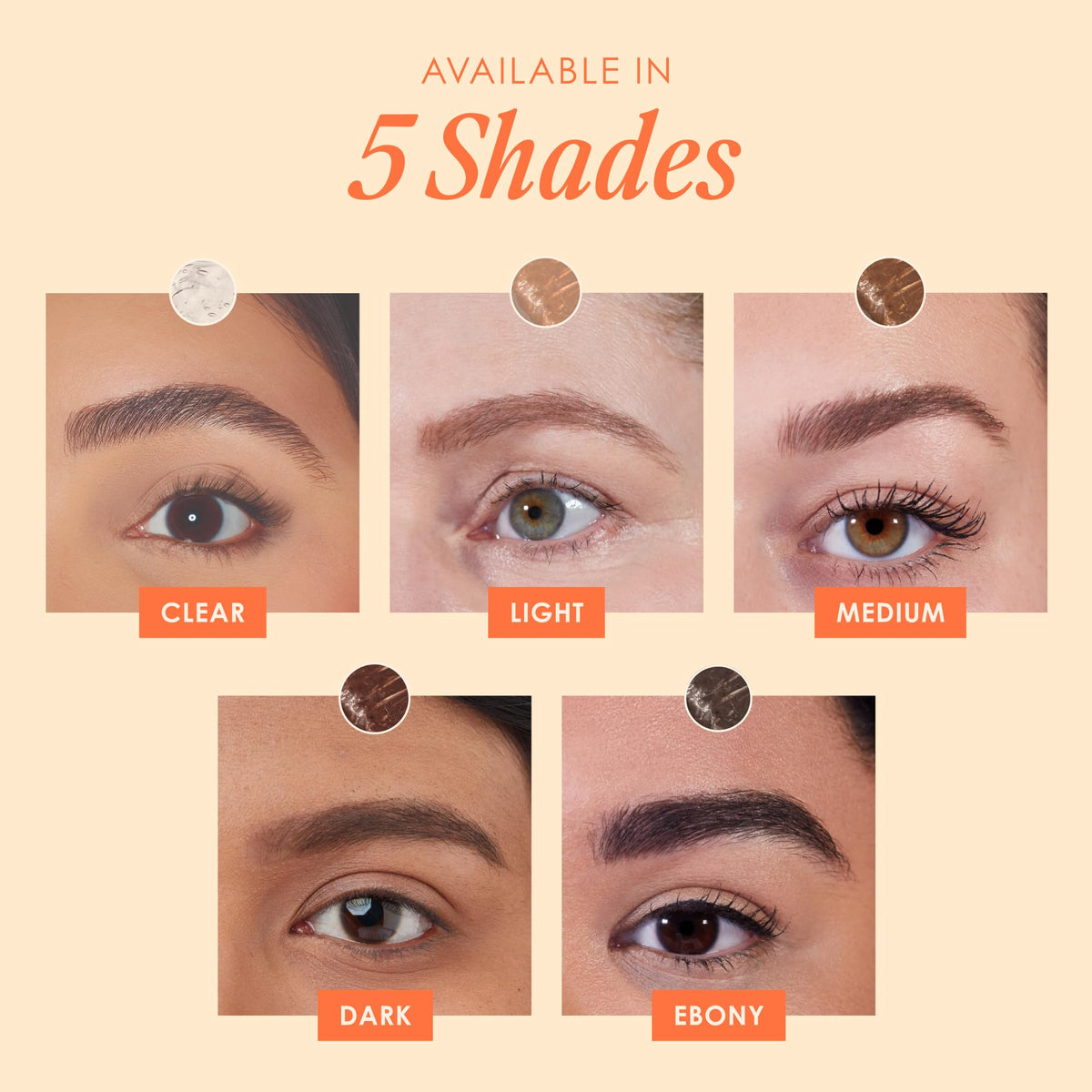 GrandeBROW-FILL soft hold brow gel defines brows without stiffness
