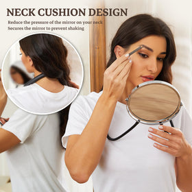 Grandeco mirror with 5X magnification for detailed makeup and tweezing.
