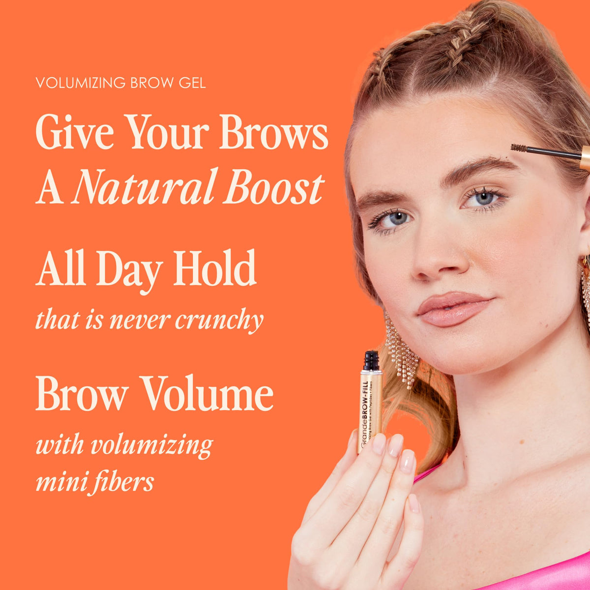 Grande Cosmetics GrandeBROW-FILL with peptides nourishes while shaping brows.