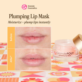GrandePOUT application close-up showing smooth, even coverage for pout enhancement.