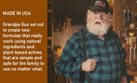 Grandpa Gus's scrub is ideal for automotive mechanics and constructors.