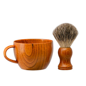 Grandslam shaving brush with pure badger hair for a soft, rich lather.
