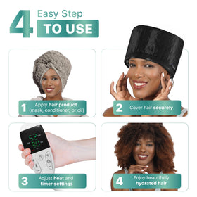 Granteva at-home hair treatment tool enhances moisture and frizz control.