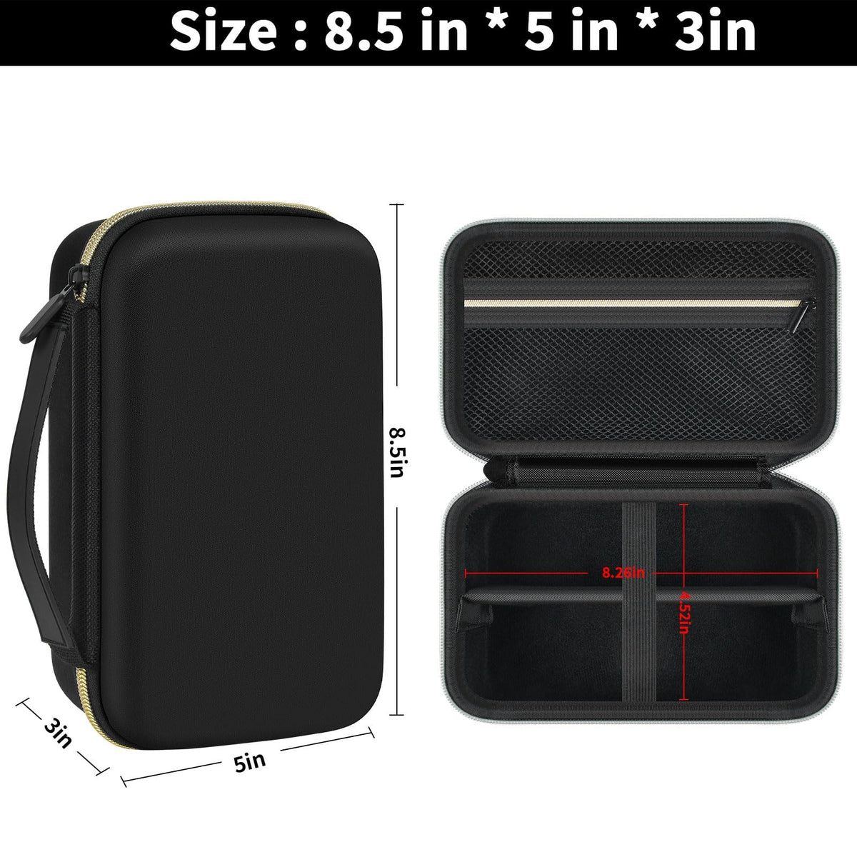 Grapsa case interior with adjustable dividers for flexible clippers organization