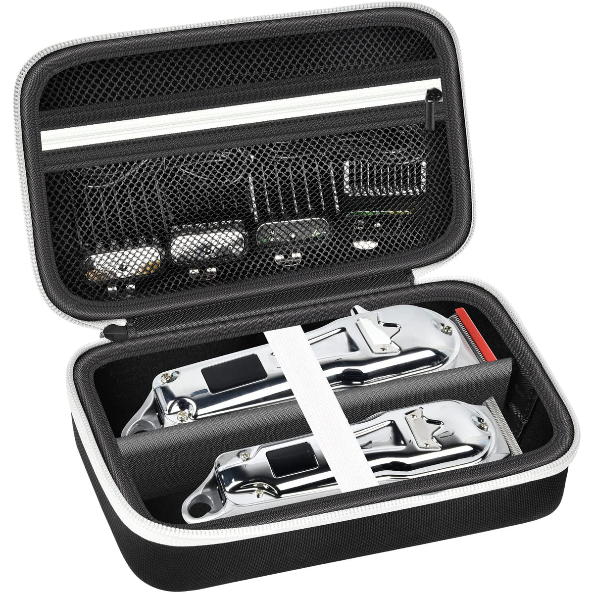 Grapsa case for Novah-compatible clippers, front view highlighting travel-ready compact design