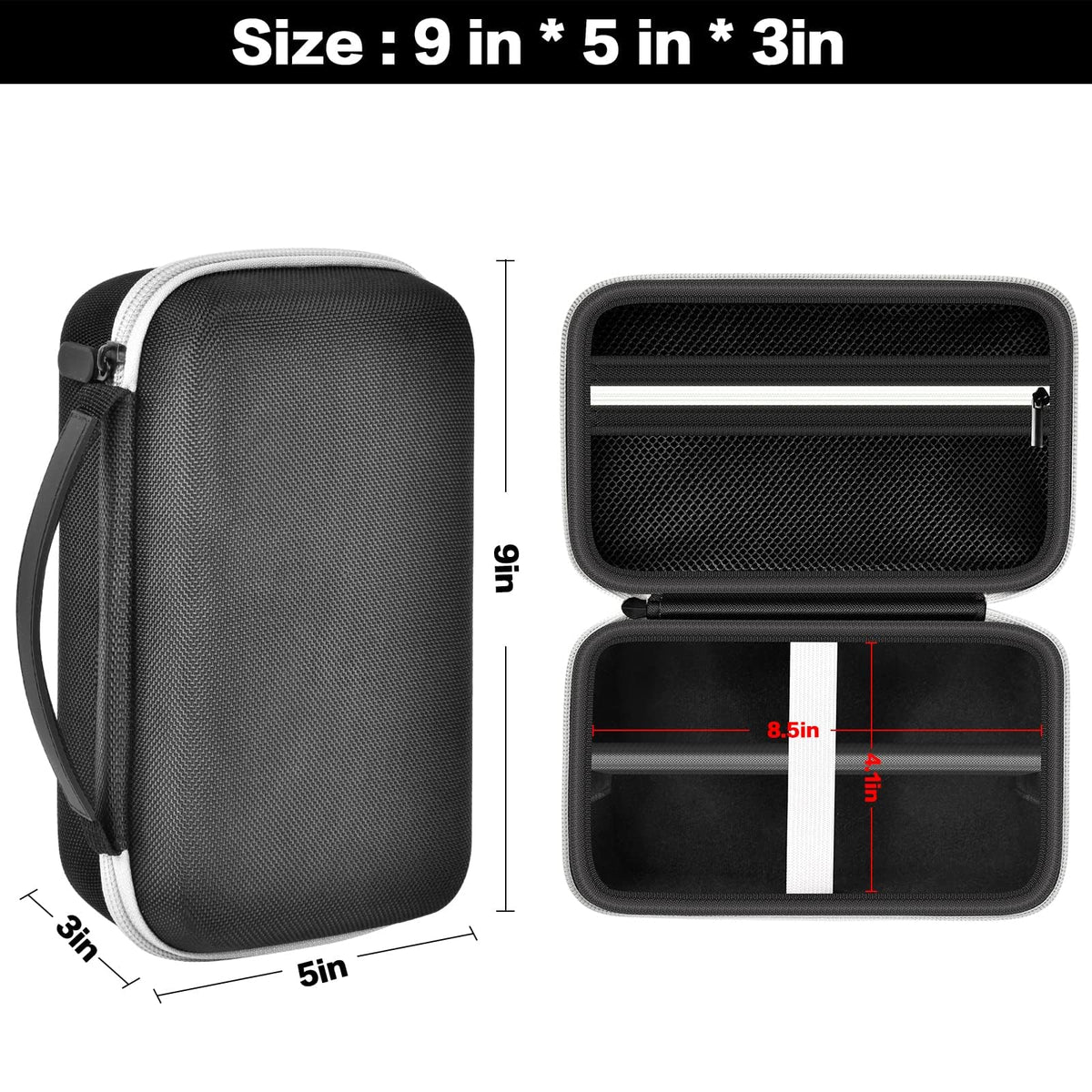 Grapsa portable grooming box with handle for on-the-go use