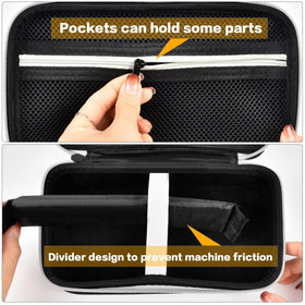 Grapsa case zippered mesh pocket keeps accessories organized