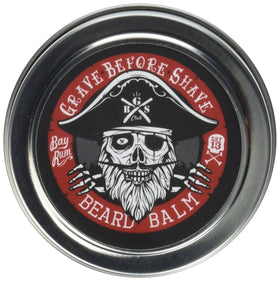 Grave Before Shave Bay Rum Beard Balm 4oz giant tin for easy grooming and conditioning.