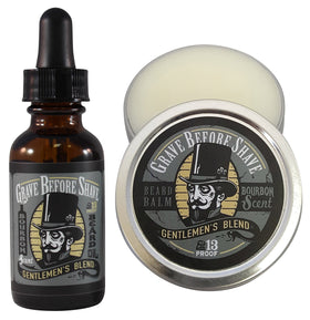 Grave Before Shave Gentlemen's Blend beard balm tin for conditioning and styling
