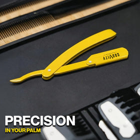 GRAVITY RAZORS blades with chromium ceramic platinum tungsten coating for durability