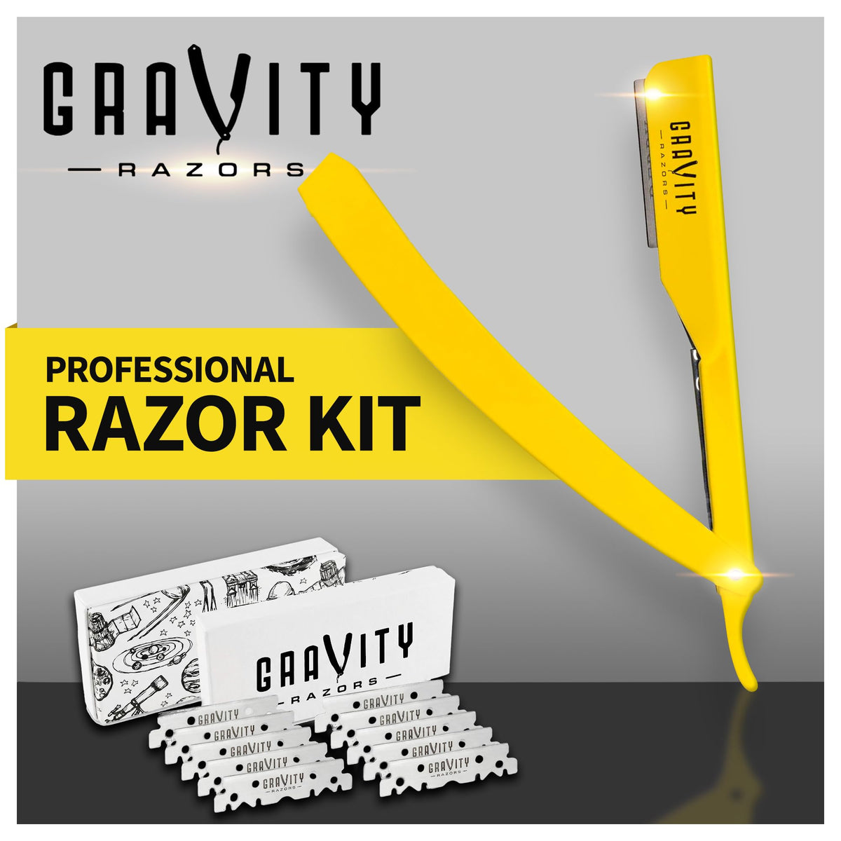 GRAVITY RAZORS Derby Premium blades 10-pack for consistent, smooth shaves