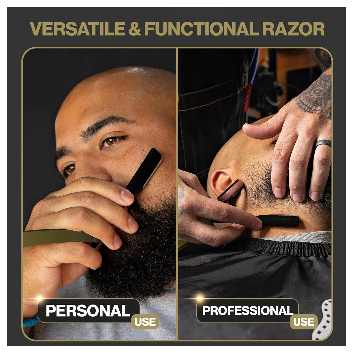 GRAVITY RAZORS 10 premium blades enable multiple clean shaves.
