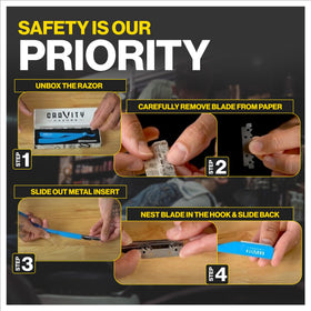 GRAVITY RAZORS professional home use design suitable for pros and beginners