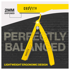 GRAVITY RAZORS stainless steel insert eases blade loading and accuracy