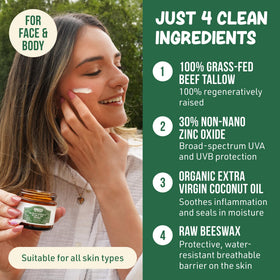 Grazly sunscreen texture spread across skin shows lightweight hydration.