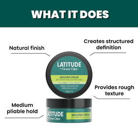 Great Clips Latitude ingredients highlight Irish moss and white pine for hydrated hair.