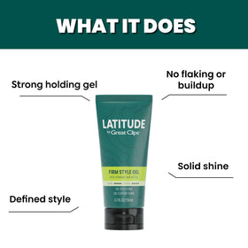 GREAT CLIPS Latitude label shows paraben-free, skin-friendly design.