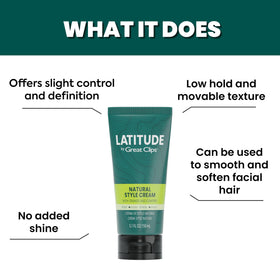 Great Clips Latitude low hold, low shine finish on men's hair.