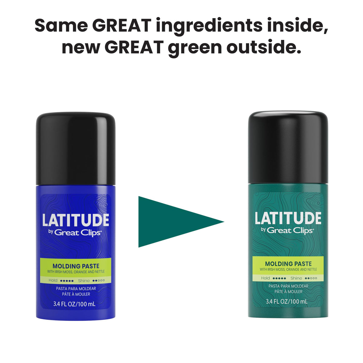 GREAT CLIPS Latitude Molding Paste close-up shows easy application for daily styling.