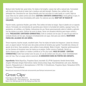 Great Clips Latitude Spray Gel helps refresh style during the day.