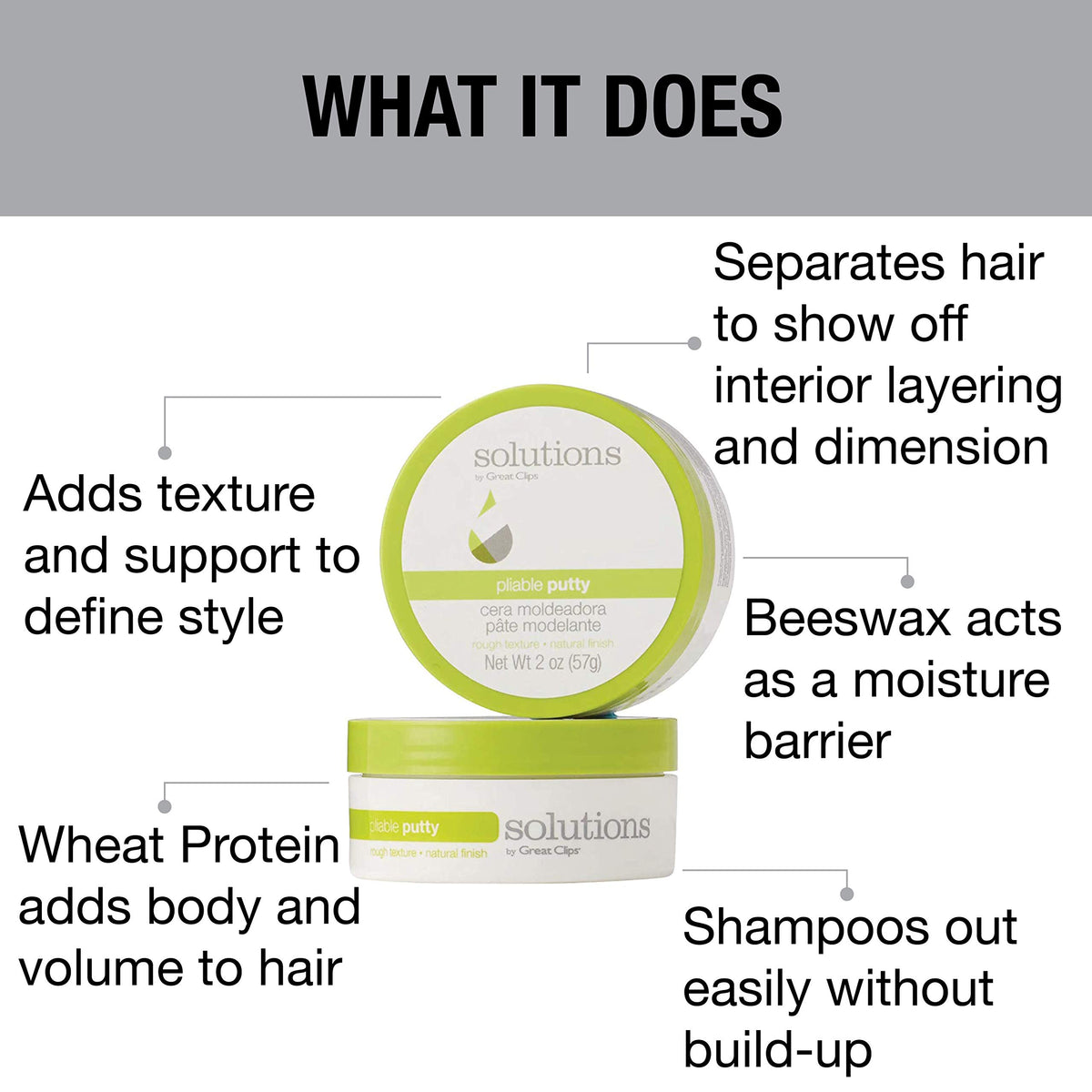 Damp hair with Great Clips Pliable Putty for buildable texture and workable hold