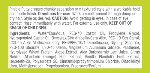 Wheat protein element in Great Clips Pliable Putty adds body and fullness