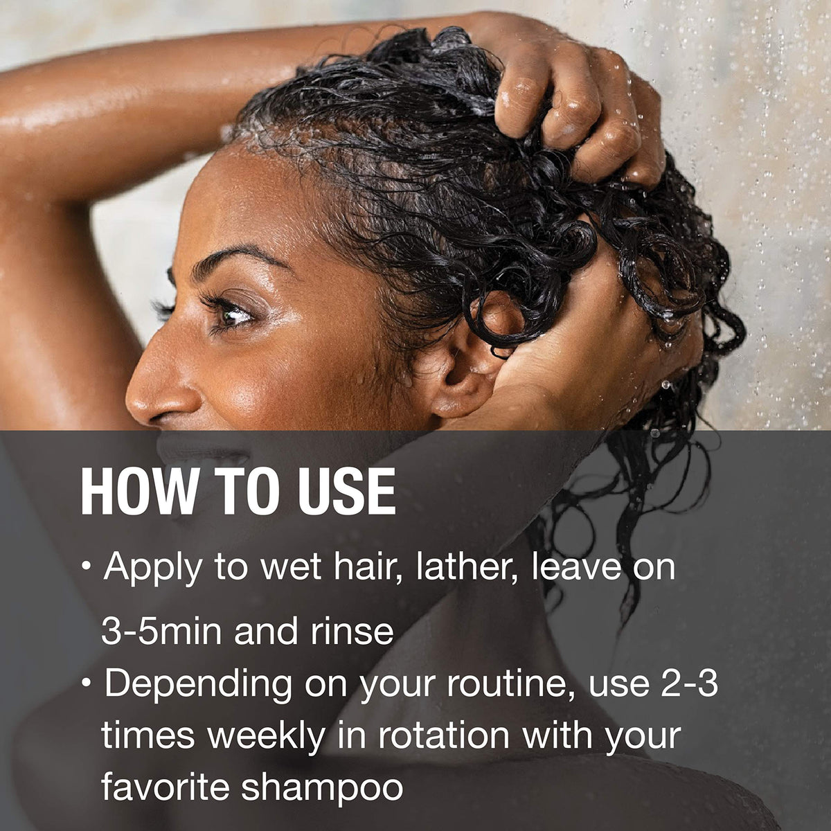 Great Clips Solutions Clarifying Shampoo rinse-off scene leaves hair refreshed.
