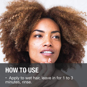 Hair after using GREAT CLIPS conditioner shows shine and reduced frizz.