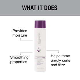 Hands applying GREAT CLIPS conditioner to wet hair for smoothness.