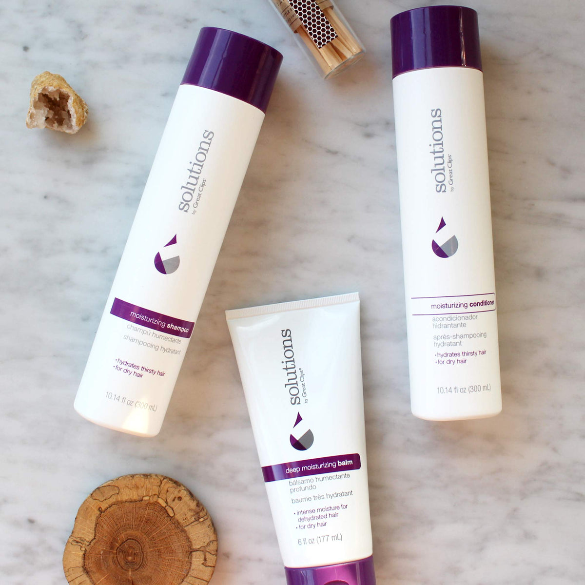Great Clips Solutions Moisturizing Shampoo for curly hair smoothing frizz and defining waves