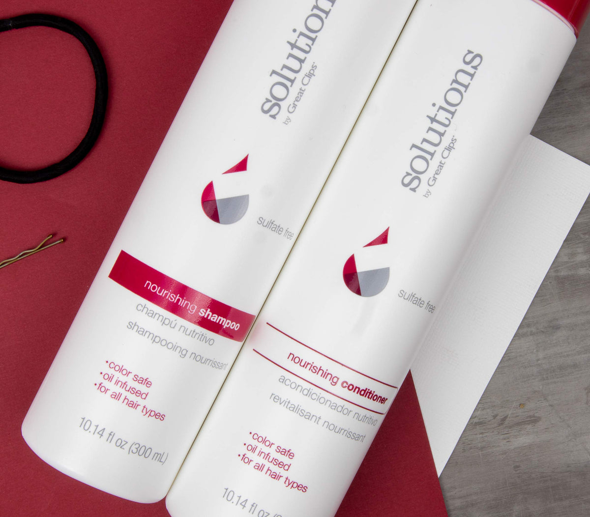 GREAT CLIPS Nourishing Shampoo creamy lather demonstrates gentle cleansing and detangling help