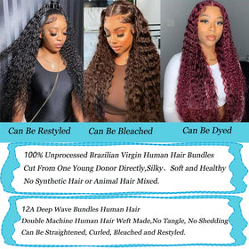 Great Grace Brazilian virgin hair weft closeup reveals tight weave and premium texture.