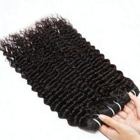 Great Grace Deep Wave bundles 18 inch showcase lush curls and full-bodied bounce.