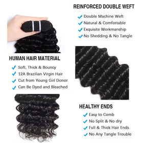 Great Grace Deep Wave bundles 20 inch deliver long, defined curls with smooth texture.