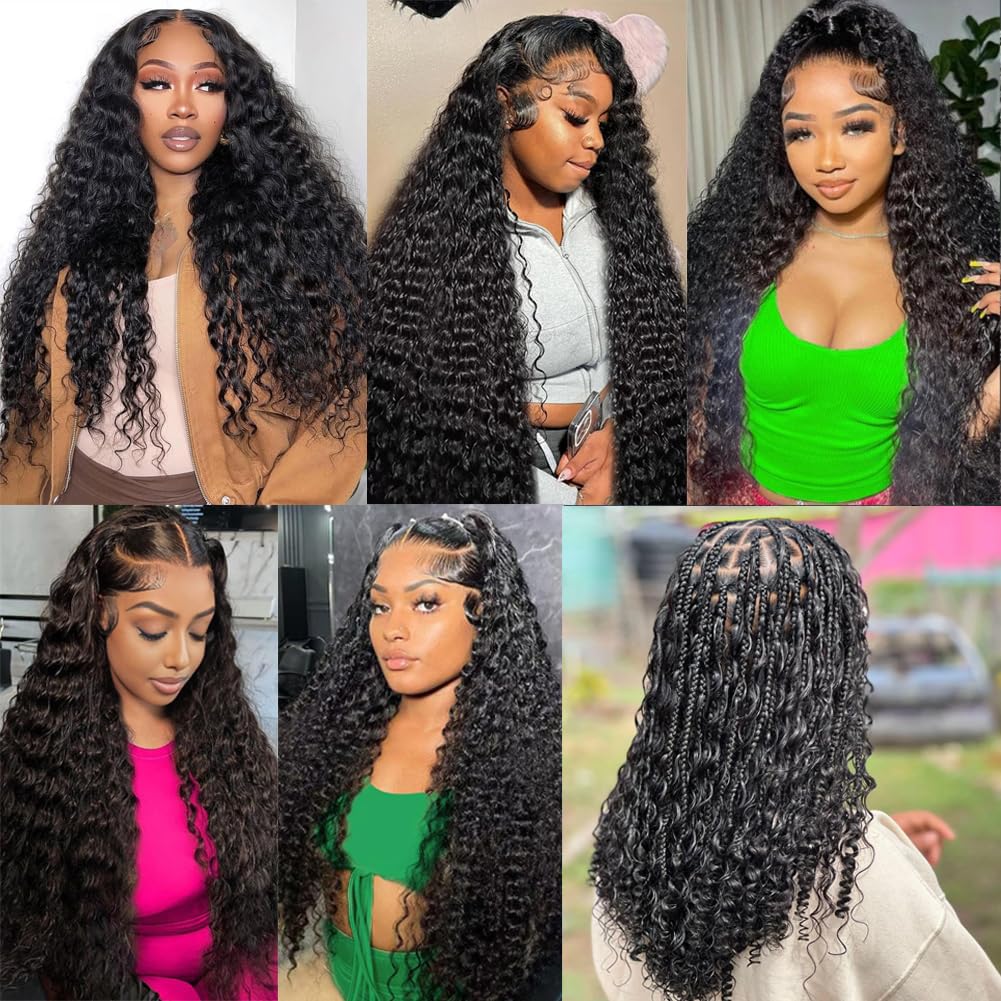 Great Grace Deep Wave bundles ready for sew-in or quick weave styling.