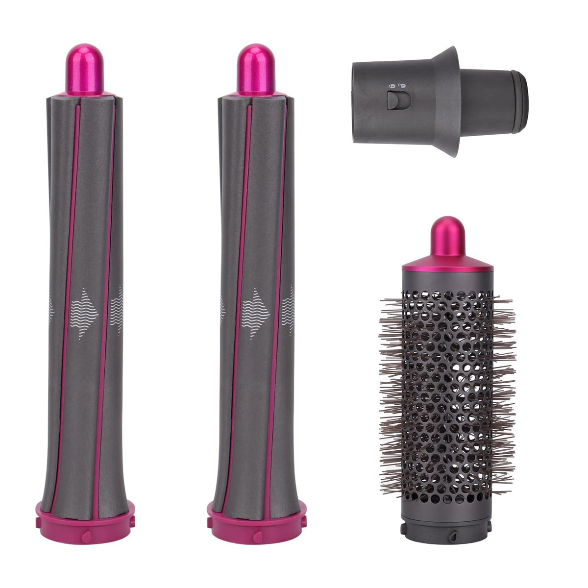 GreeSuit Dyson curling barrel attachment close-up showing smooth, durable construction for long-lasting curls