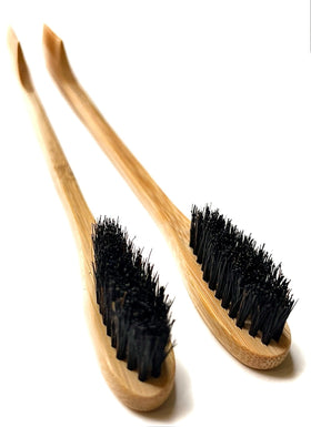 Green Beard Grmng bamboo handle detail highlights sustainable materials