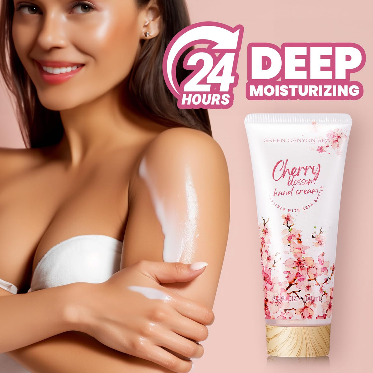 Green Canyon Spa bubble bath cherry blossom for a soothing soak