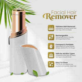 Green Cosmos portable facial hair remover for quick daily refresh.