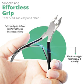 GREEN ESTETICA cuticle trimmer with ergonomic handle and secure grip