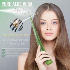 USA-made Green Leaf Naturals Aloe Vera Gel bottle, paraben-free and cruelty-free