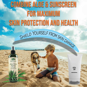 Green Leaf Naturals Aloe Vera Spray supports after sun routines