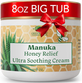 Green Leaf Naturals Body Cream texture shown for easy daily body hydration