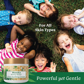 Green Leaf Naturals Manuka Honey Cream texture close-up for daily use